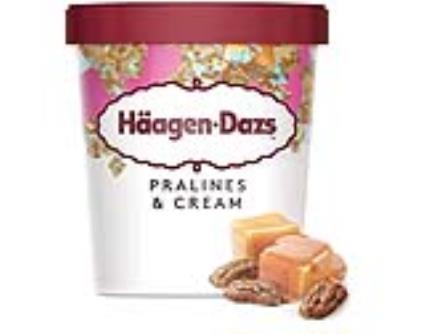 Gelado Häagen-dazs Baunilha Praline 460ml