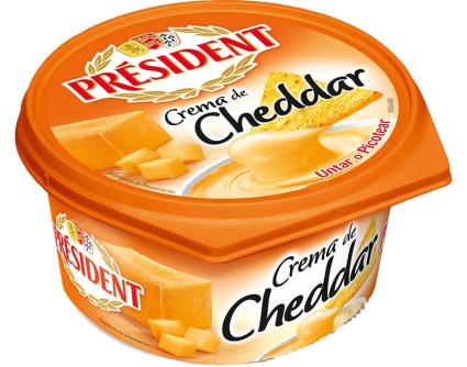 Queijo Creme De Cheddar President 125g