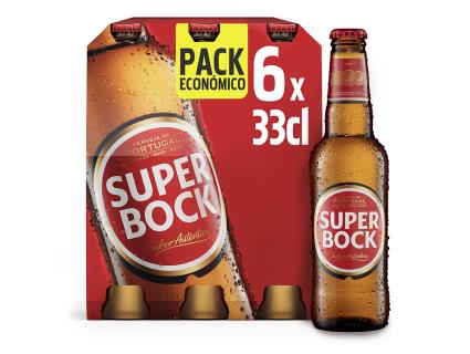 Cerveja Super Bock Pack 6x0.33 L