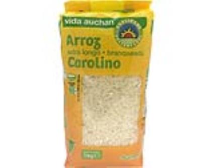 Arroz Carolino Vida Auchan Extra Longo Branqueado 1kg