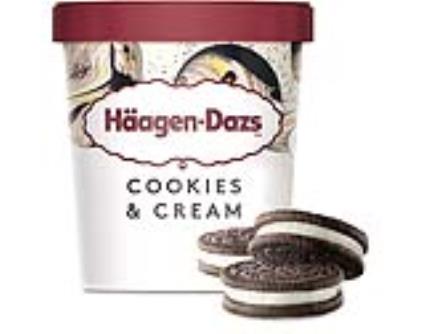 Gelado Häagen-dazs Cookies & Cream 460ml