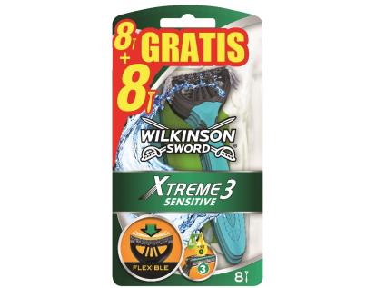 Máquina Wilkinson Descartável Xtreme Iii Sensitive 8+8un