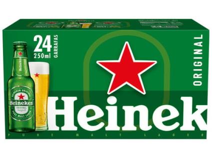 Cerveja Heineken Premium 24x0.25l