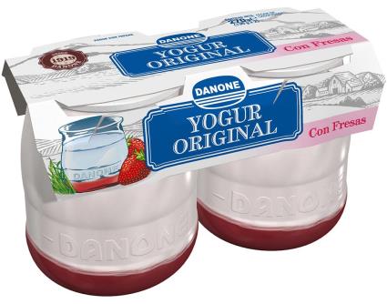 Iogurte Danone Copo Vidro Morango 2x135g