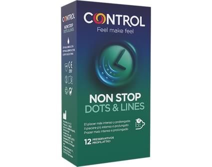 Preservativos Control Non Stop Dots&lines 12un