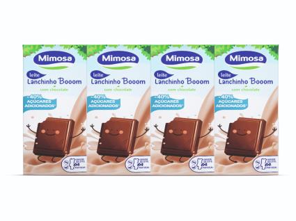 Leite Mimosa Com Chocolate Bem Essencial 4x200ml