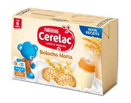 Cereais Cerelac Lácteos Bolacha Maria 2x200ml