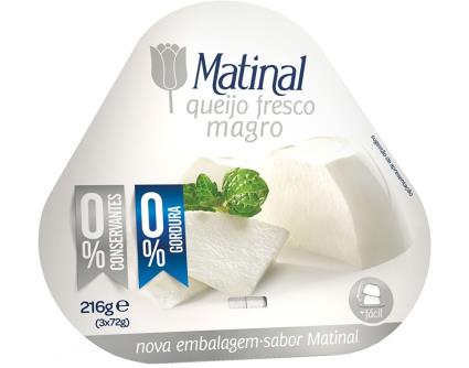 Queijo Matinal Fresco Magro 3x72 G