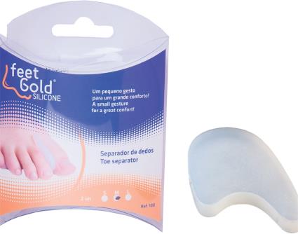 Separador Feet Gold Dedos Ortosilicone