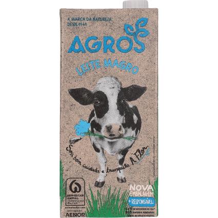 Leite Agros Uht Magro 1l