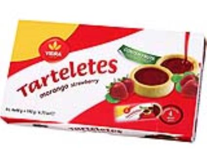 Tarteletes Vieira De Castro Morango 192g