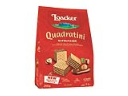 Bolacha Loacker Waffer Quadritini Napolitana 250g