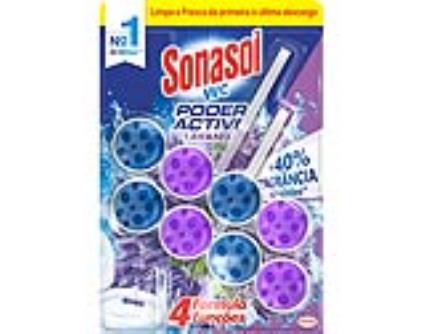 Bloco Sonasol Sanitário Duplo Lavanda 2un