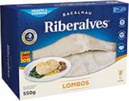 Bacalhau Riberalves Lombos Caixa Msc 550g