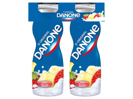 Iogurte Danone Líquido Morango E Banana 4x155g