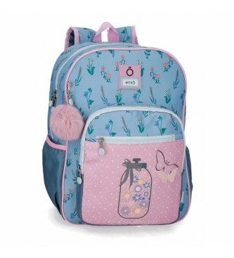 Enso para criança. Mochila escolar Enso We Love Flowers rosa