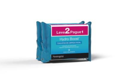 Neutrogena Hydro Boost Toalhitas de Limpeza Facial 2x25 unidades