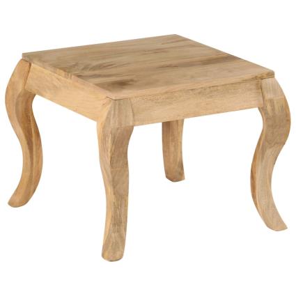 vidaXL Mesa de apoio 45x45x40 cm madeira de mangueira maciça