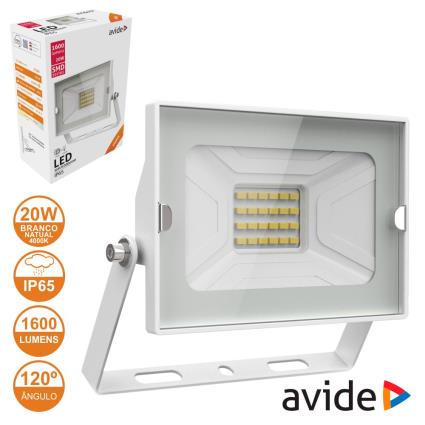 Foco LED 20W 230V 4000k 1600lm Branco IP65 