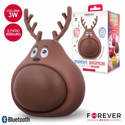 Coluna Bluetooth Portátil 3w Modelo Veado 