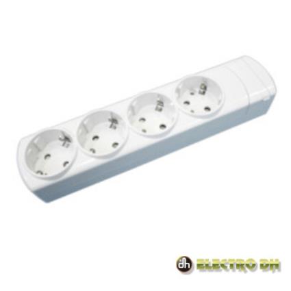 Tomada Elétrica C/ 4 Saídas Schuko Edh