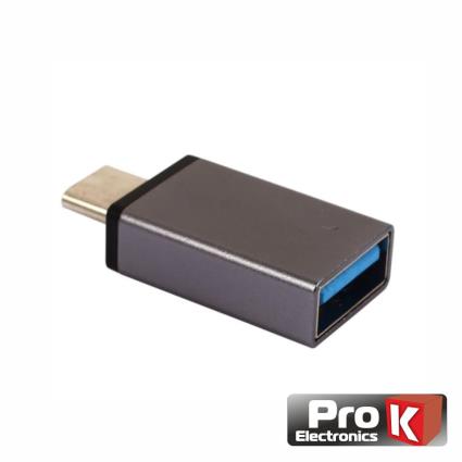 Adaptador Micro USB-B Macho / USB-A 3.0 Fêmea 