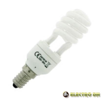 Lâmpada E14 5w=25w 230v Eco Espiral 210lm 3200k Edh