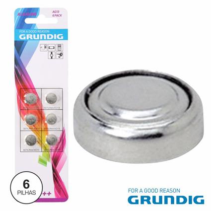 Pilha Botão Alcalina Lr44/Ag13/V13ga/A76 1.5v 6x 