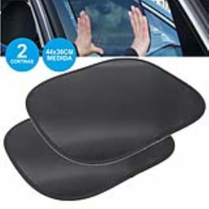 Cortina De Sol Estática P/ Carro 2x Preto