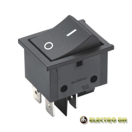 Interruptor Basculante 16a-250v Dpst (On)-Off Edh