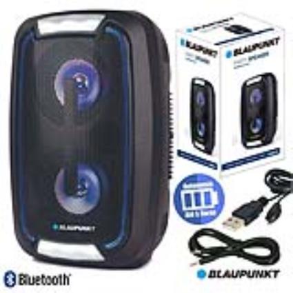 Coluna Bluetooth Portátil 2x5w Bat 1500ma Leds 