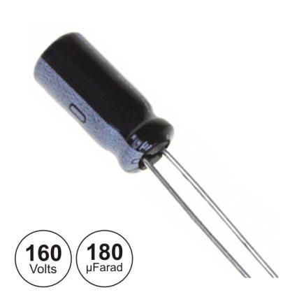 Condensador Electrolitico 180uf 160v 105º