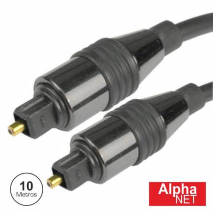 Cabo Fibra Óptica Toslink-Toslink 10m