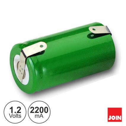 Bateria Ni-Mh Sc 1.2v 2200ma C/ Patilhas 
