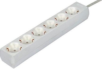 Extensão Sextupla 6 Tomadas s/ Interruptor (1,5mts) - 