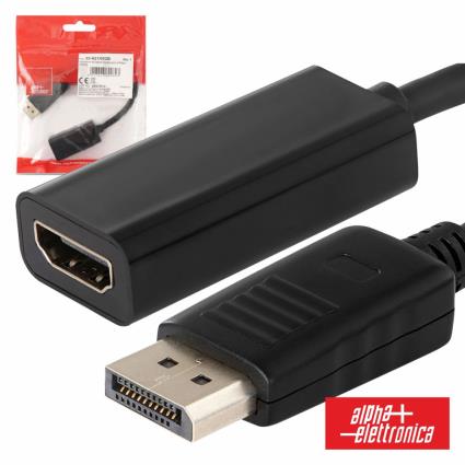 Cabo Displayport Macho / Hdmi Fêmea