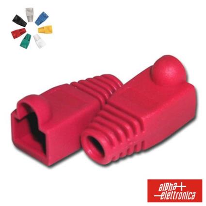 Capa P/ Ficha Telefone RJ45 Vermelho