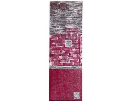 Quadro Artesanal LOHOART Madeiras (Fúcsia - Madeira - 50x150x3.5 cm)