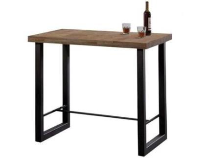 Mesa de Apoio ABECEDARIO boreal – Preto (Madeira - 120 x 100 x 70 cm)