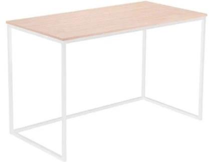 Secretária ABECEDARIO Mia Branco (120 x 75 x 60 cm - Madeira e Metal)