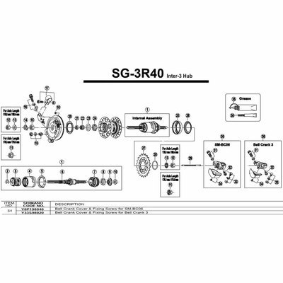 Shimano Sg-3r40 Preto