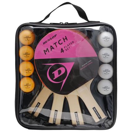 Dunlop Match 4 Player Set Table Tennis Racket