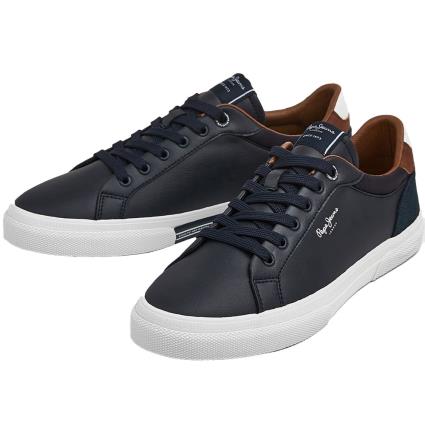 Pepe Jeans Kenton Court Trainers Azul EU 43