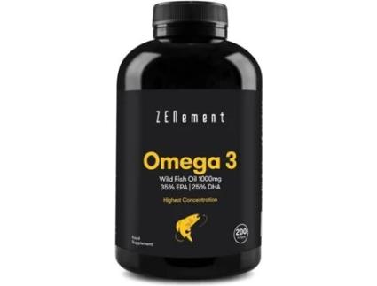 Suplemento Alimentar ZENEMENT Ômega-3 maior força (200 Softgels)