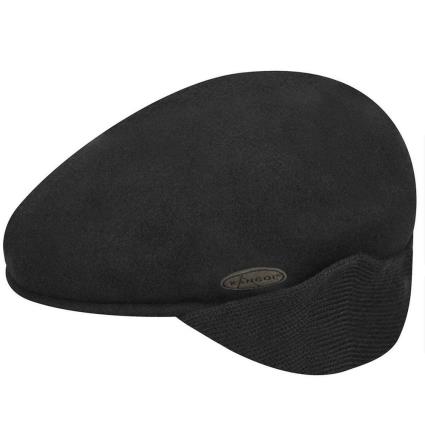 Kangol Cap Wool 504 Earlap Preto L