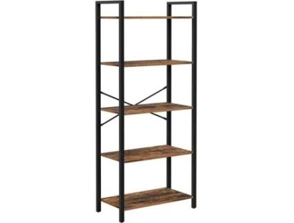 Estante RED DECO INDOOR Wilson (Castanho - Aço - 74x30x154.5 cm)