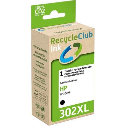 Tinteiro Recycleclub HP 302XL - Preto