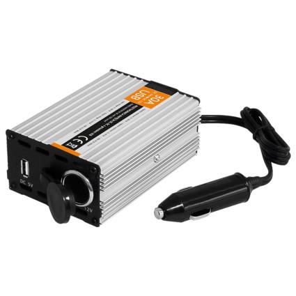 Conversor 24v-12v 30a C/ Usb E Ficha Isqueiro