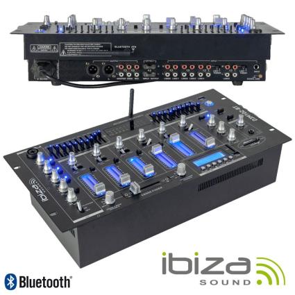 Mesa De Mistura 19 5u 6 Canais Com Usb-Bt Preta 