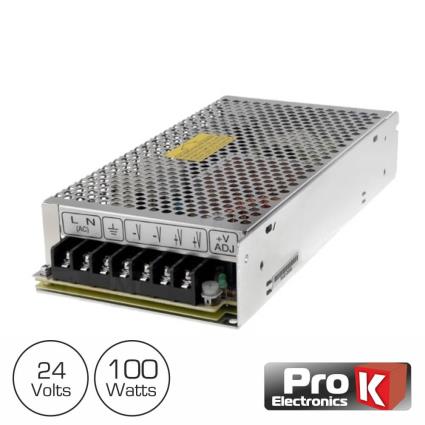 Fonte De Alimentação Industrial 220vac - 24vdc 4.16a 100w